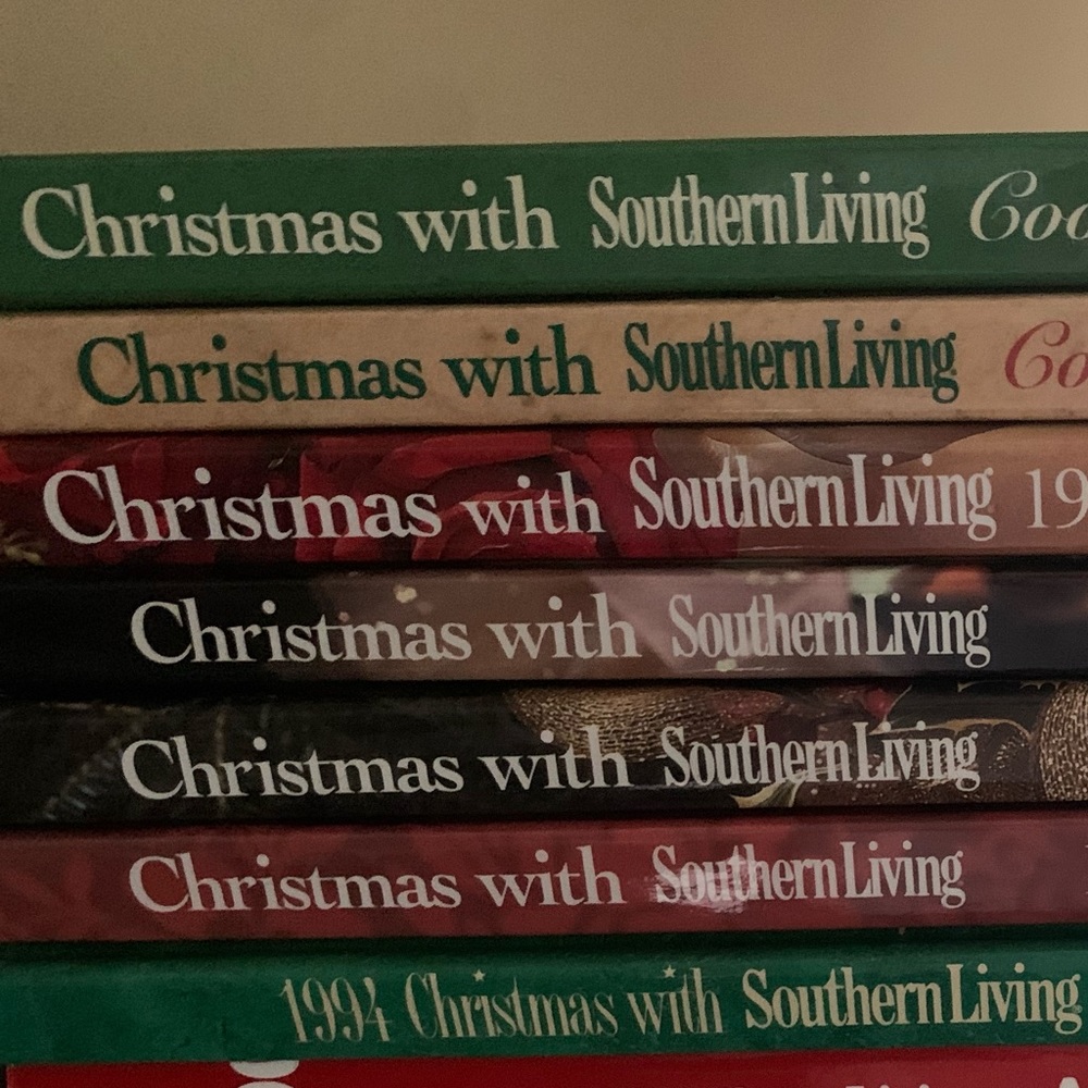 Christmas with Southern Living hardbound cookbooks
